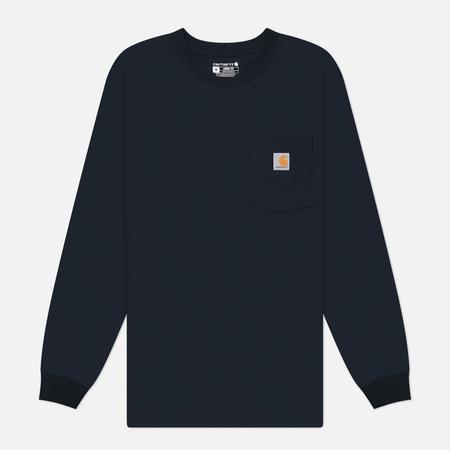 Мужской лонгслив  Loose Fit Heavyweight Pocket, цвет синий, размер M CARHARTT