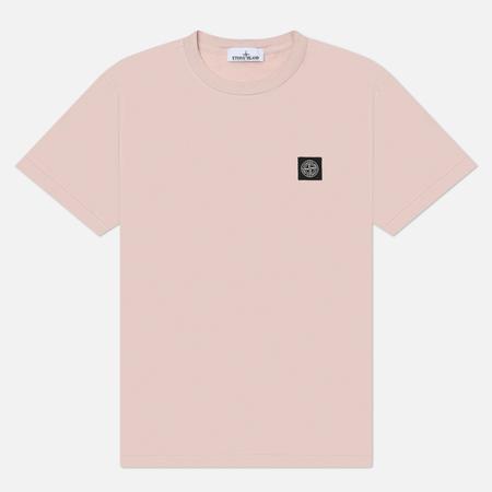 Мужская футболка  Compass Patch, цвет розовый, размер L Stone Island