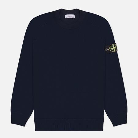 Мужской свитер  Soft Organic Micro Stitch, цвет синий, размер S Stone Island