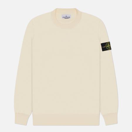 Мужской свитер  Soft Organic Cotton, цвет бежевый, размер L Stone Island