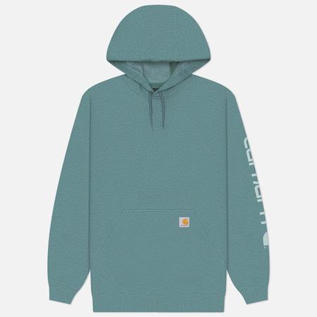 Мужская толстовка  Loose Fit Midweight Logo Sleeve Graphic Hoodie, цвет зелёный, размер XL CARHARTT