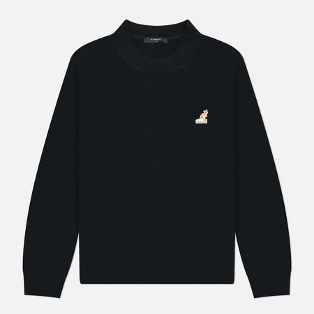 Мужской свитер  Logo Patch, цвет чёрный, размер XL KANGOL