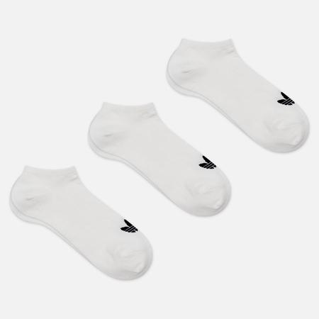 Комплект носков  Originals Trefoil 3-Pack, цвет белый, размер 39-42 EU Adidas