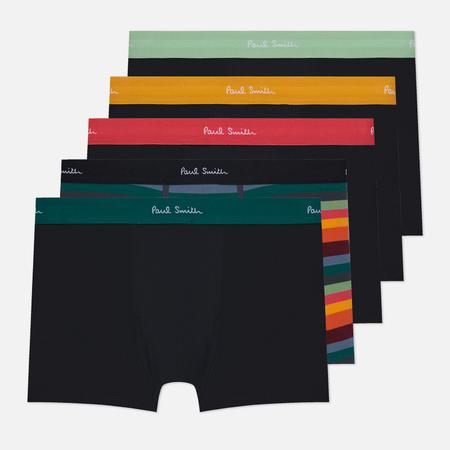 Комплект мужских трусов  Artist Stripe Mixed Boxer 5-Pack, цвет чёрный, размер S Paul Smith