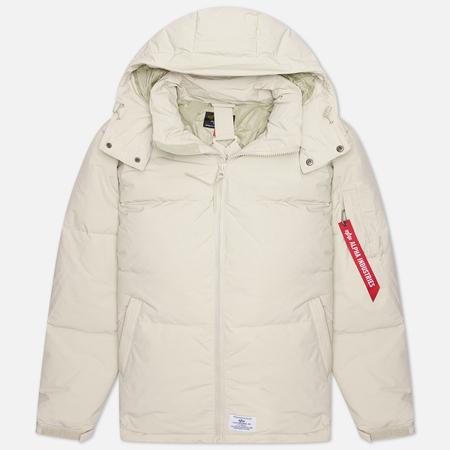Мужской пуховик  Puffer Parka, цвет бежевый, размер M Alpha Industries