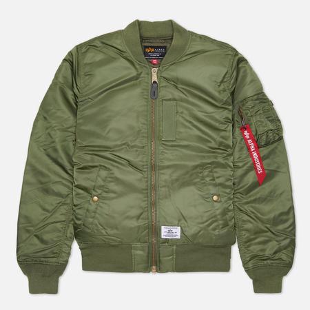 Мужская куртка бомбер  MA-1 Mod Flight, цвет оливковый, размер M Alpha Industries