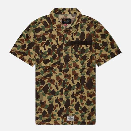 Мужская рубашка  Washed Fatigue Jacket, цвет камуфляжный, размер L Alpha Industries