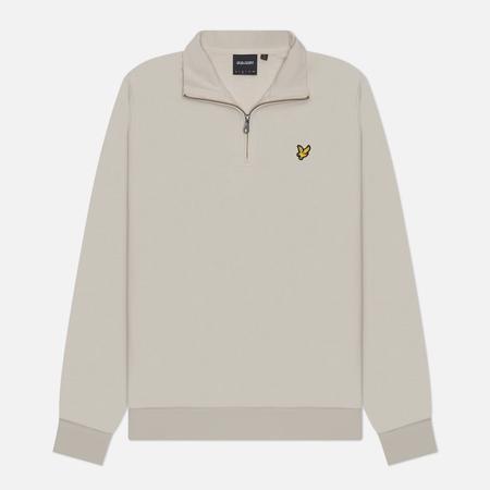 Мужская толстовка  Loopback 1/4 Zip, цвет бежевый, размер S Lyle & Scott