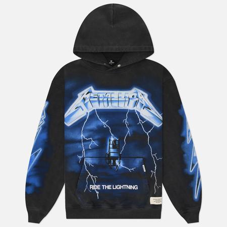Мужская толстовка  x Metallica Ride The Lightning Hoodie, цвет серый, размер XL Represent