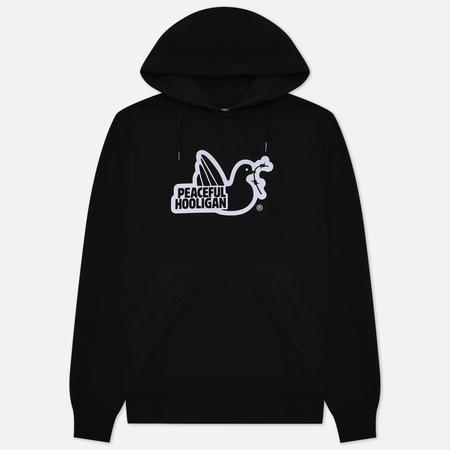 Мужская толстовка  Outline Dove Hoodie, цвет чёрный, размер XL Peaceful Hooligan