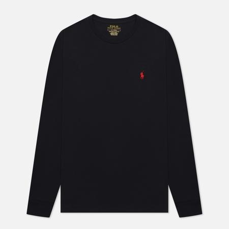 Мужской лонгслив  Custom Fit Embroidered Pony, цвет чёрный, размер XXL Polo Ralph Lauren