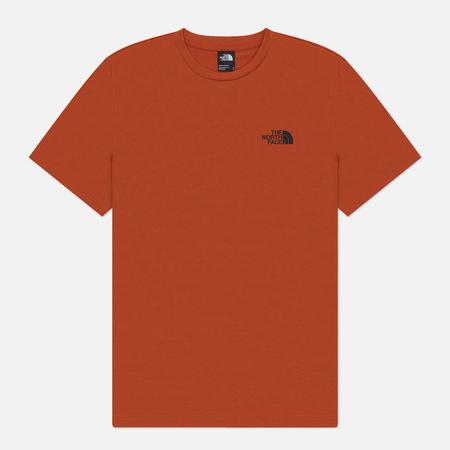 Мужская футболка  Simple Dome Crew Neck, цвет оранжевый, размер M THE NORTH FACE