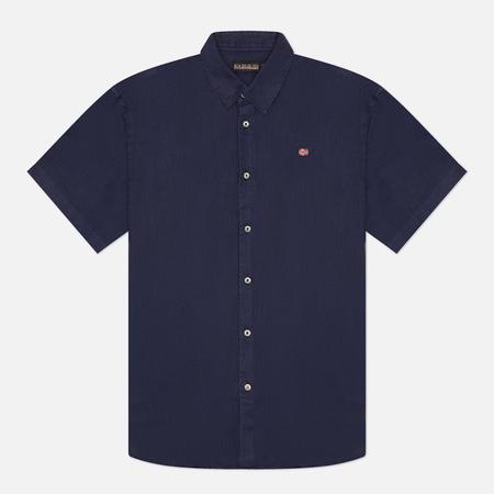 Мужская рубашка  Linen, цвет синий, размер L Napapijri