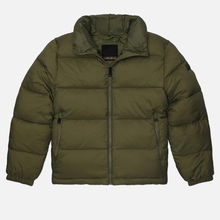 Женский пуховик  Box Logo Puffer, цвет зелёный, размер XS Napapijri