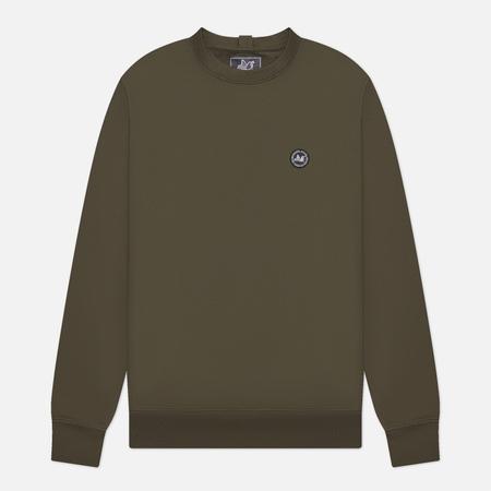 Мужская толстовка  Crew, цвет оливковый, размер XXXL Peaceful Hooligan