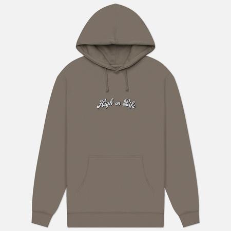Мужская толстовка  x Cheech & Chong High On Life 420 Hoodie, цвет серый, размер XXL RIPNDIP