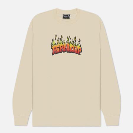 Мужской лонгслив  Scary Cute, цвет бежевый, размер XXL RIPNDIP