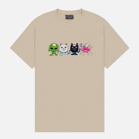 Мужская футболка  Bestie Gang, цвет бежевый, размер S RIPNDIP