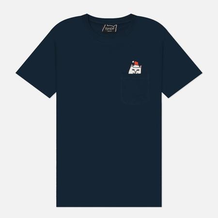 Мужская футболка  Secret Santa Pocket, цвет синий, размер XXL RIPNDIP