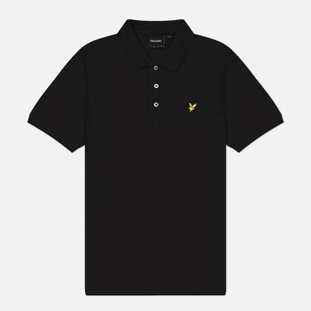Мужское поло  Plain Regular Fit, цвет чёрный, размер XXL Lyle & Scott