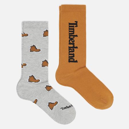 Комплект носков  2-Pack All Over Print, цвет комбинированный, размер 43-45 EU Timberland