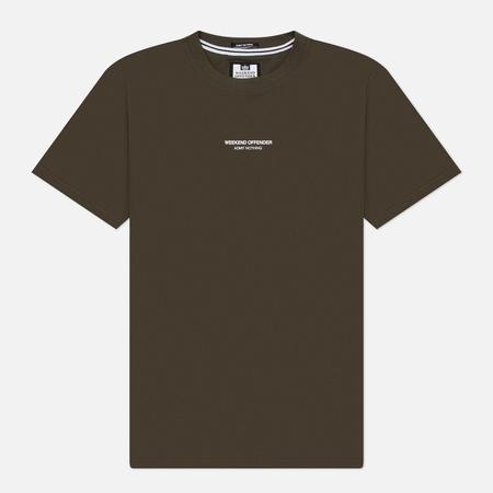 Мужская футболка  Millergrove, цвет оливковый, размер XL WEEKEND OFFENDER