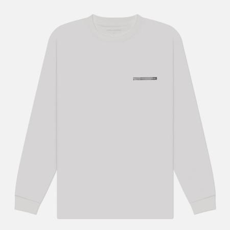 Мужской лонгслив  Label, цвет белый, размер M UNIFORM EXPERIMENT