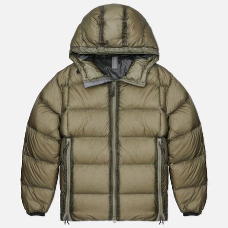 Мужской пуховик  LS Hooded Down, цвет оливковый, размер M UNAFFECTED