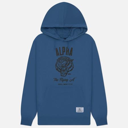 Мужская толстовка  Alpha Tiger Hoodie, цвет синий, размер M Alpha Industries