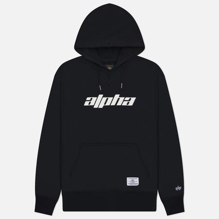 Мужская толстовка  Logos Hoodie, цвет чёрный, размер XL Alpha Industries