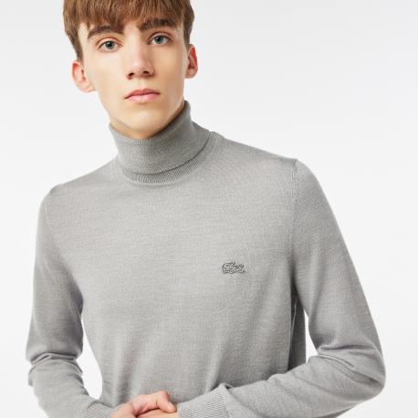 Мужская водолазка  из мериносовой шерсти Lacoste