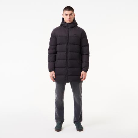 Мужской стёганый пуховик  с капюшоном Lacoste