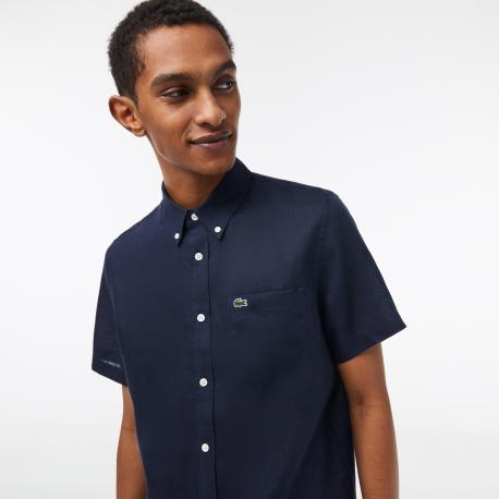 Мужская льняная рубашка Lacoste