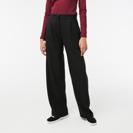 Женские брюки  из смеси шерсти и вискозы Lacoste