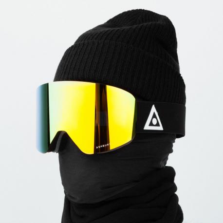 Горнолыжная маска  Hornet Black Triangle (Gold Mirror Lens/Yellow Spare) 2023 Ashbury