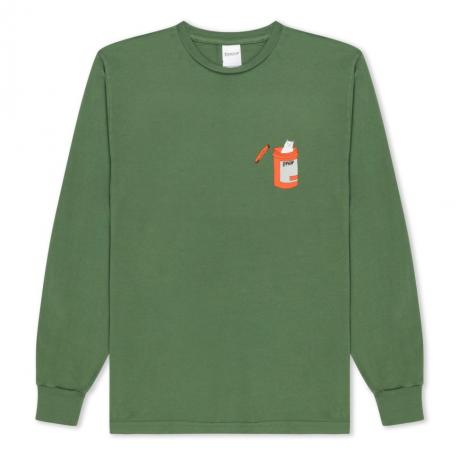 Лонгслив  Nermal Pills Ls FW25 Olive RIPNDIP