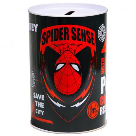 Копилка металлическая, 6,5 см х 6,5 см х 12 см Marvel