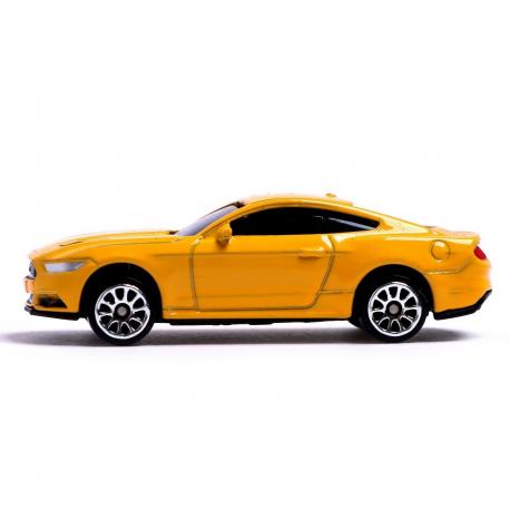 Машина металлическая ford mustang, 1:64, цвет желтый Автоград