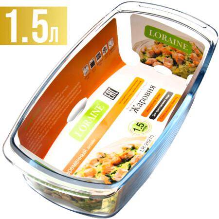 Жаровня стеклянная 1,5 л LORAINE