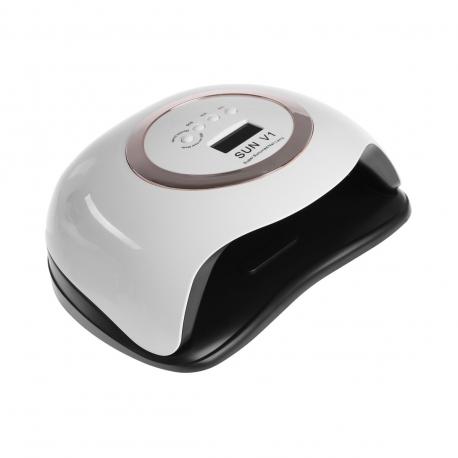Лампа для маникюра luazon luf-12, uv/led, 42 диода, 168 вт, таймер, бело-золотая Luazon Home