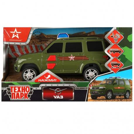 Машина инерционная UAZ,  PATRIOTBLACK-15PLARR-GN Технопарк