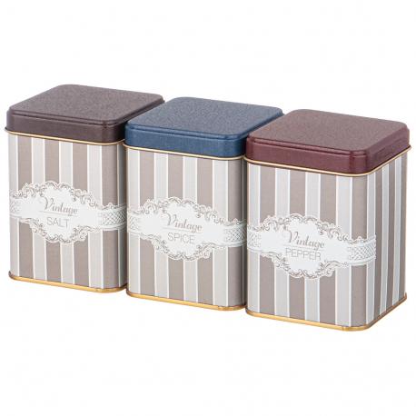 Набор емкостей Elegance (8х8х10 см) AGNESS
