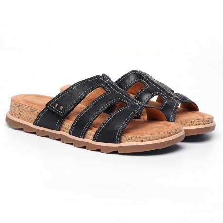Женские сланцы , черные Clarks