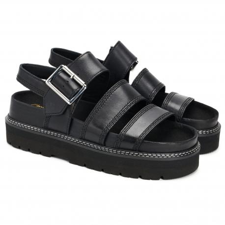 Женские сандалии , черные Clarks