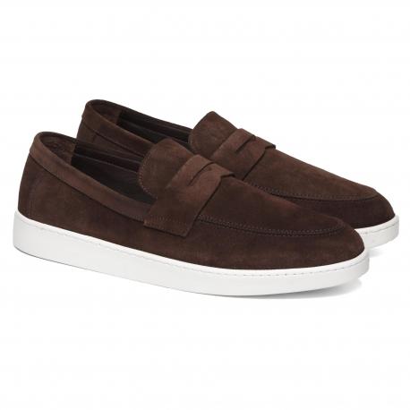 Мужские мокасины , коричневые Clarks