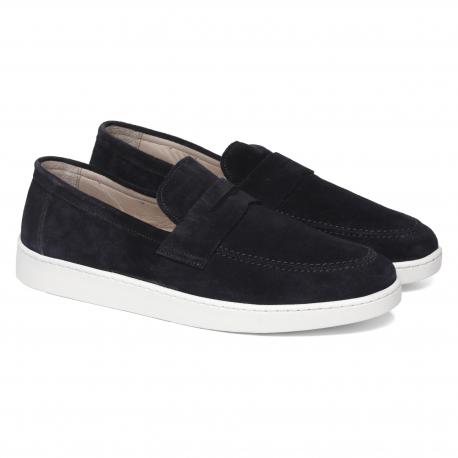 Мужские мокасины , синие Clarks