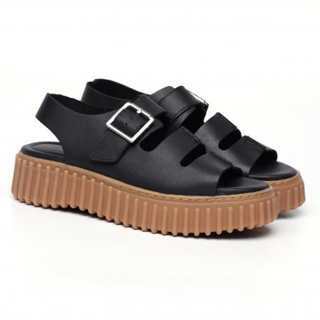 Женские сандалии , черные Clarks