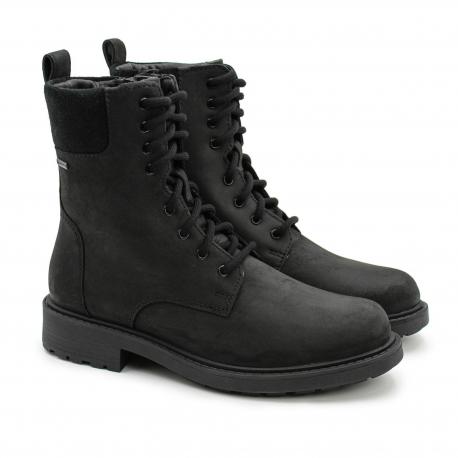 Женские высокие ботинки , черные Clarks
