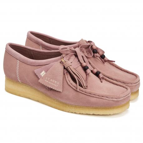 Женские полуботинки  (Wallabee. 26163265), розовые Clarks