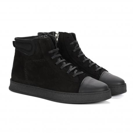 Мужские высокие кеды , черные Clarks